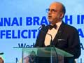 CEO Dr. R. Seetharaman addressing the august gathering at the felicitation event held on the occasion of the Inauguration of Doha Bank’s Chennai Branch – Wed, 04-Apr-2018